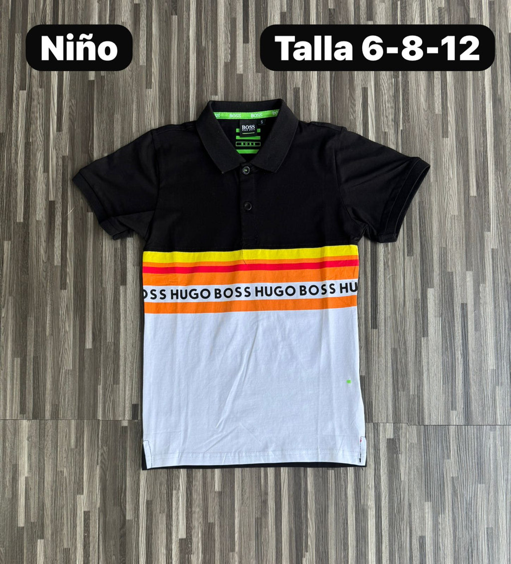 Polo de Niño Boss Lineas de colores