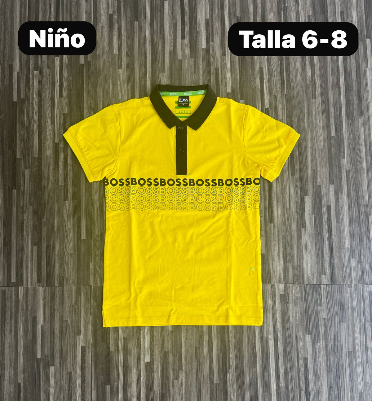 Polo de Niño Letras en el Pecho