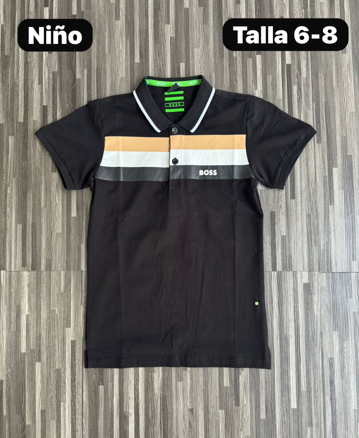 Polo para Niño Boss Lineas