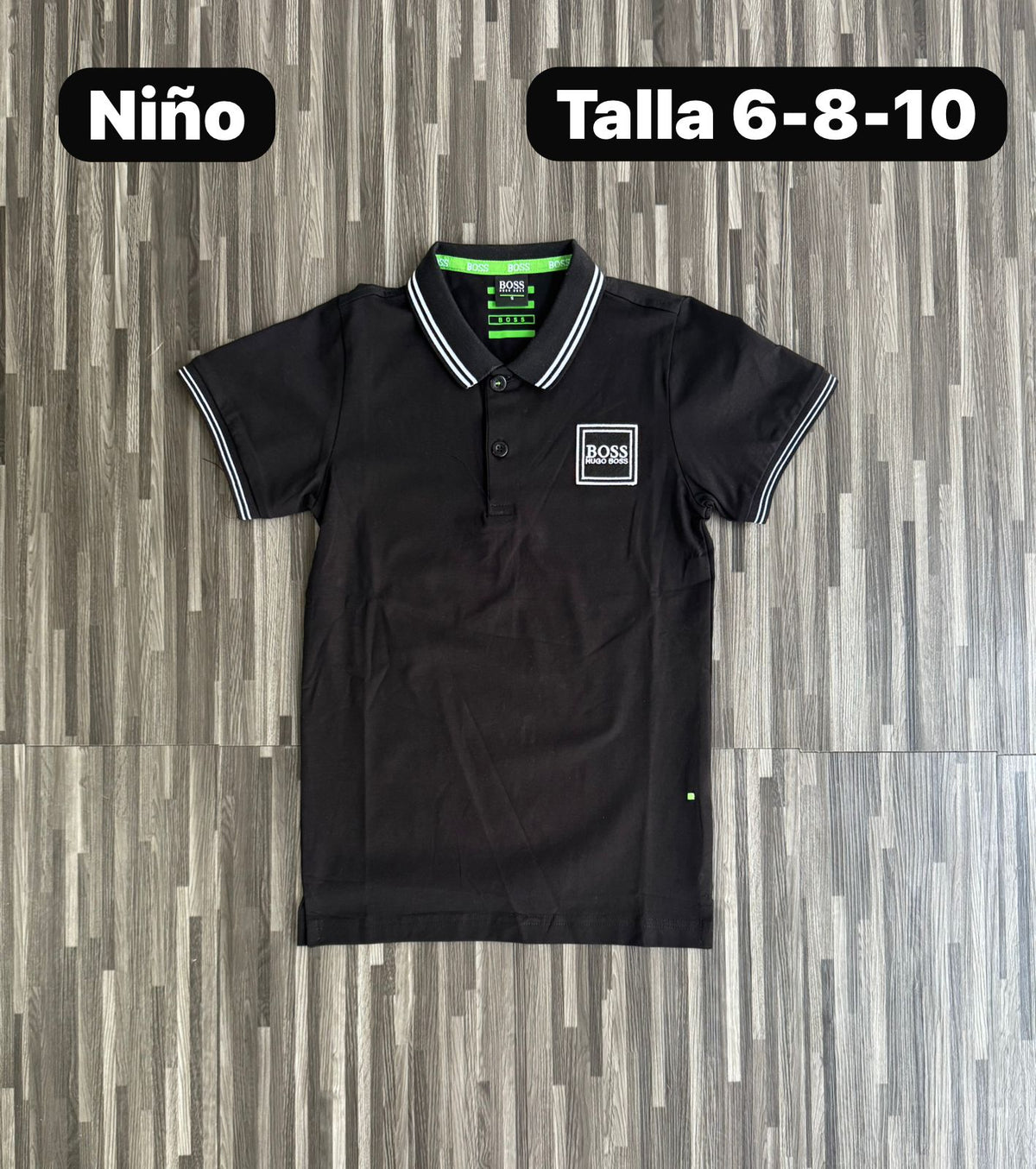 Polo de Niño Boss Cuadro