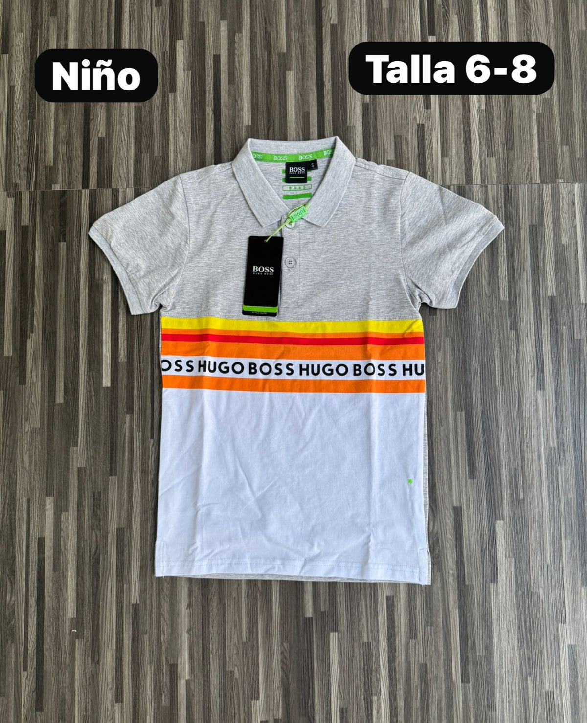 Polo de Niño Boss Lineas de colores