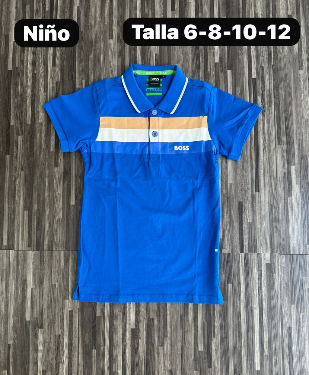 Polo para Niño Boss Lineas
