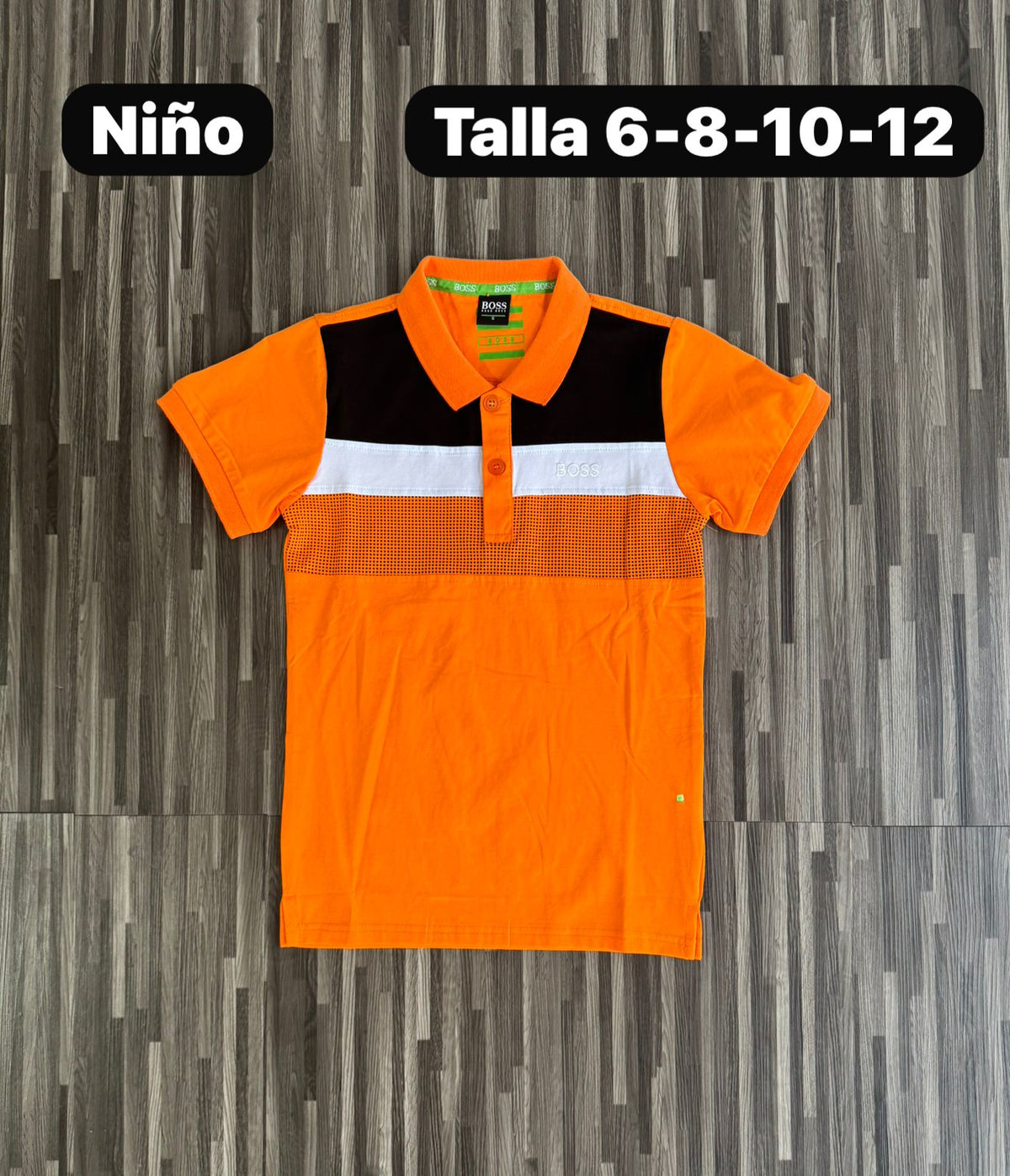 Polo para Niño Boss Cuadros