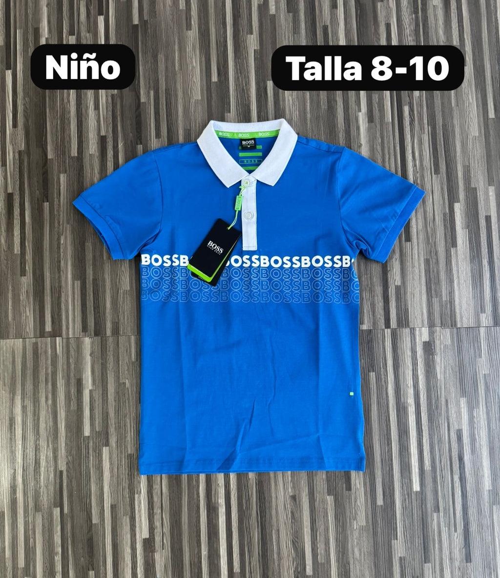 Polo de Niño Letras en el Pecho