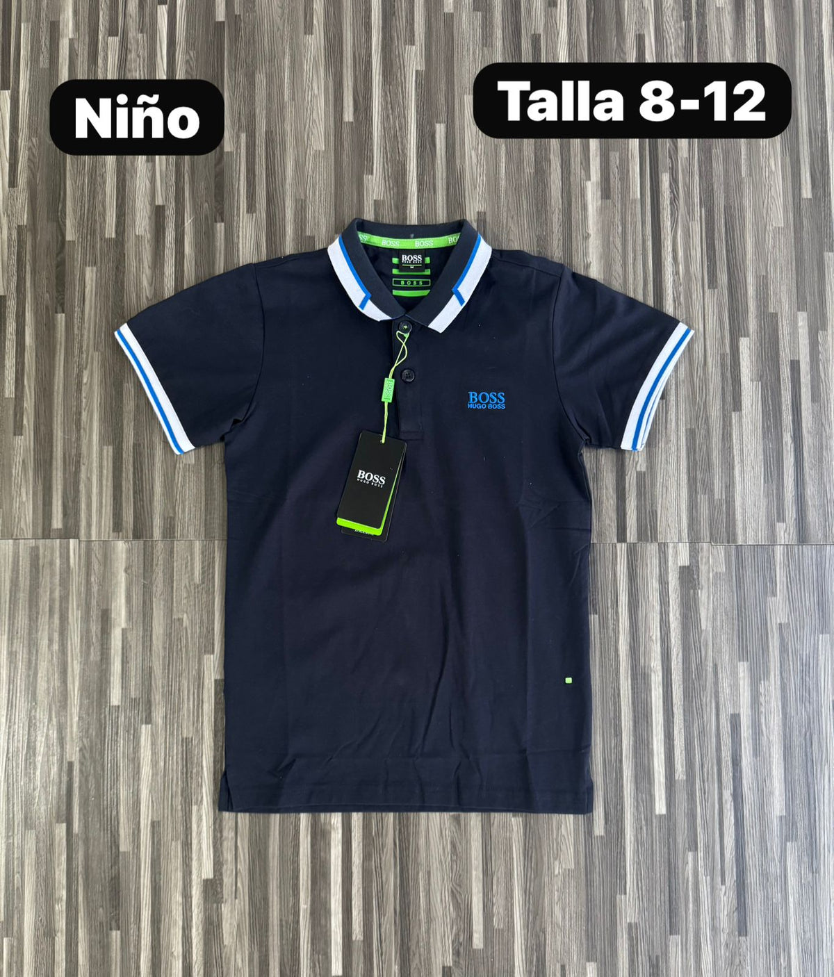 Polo para Niño Boss Linea en Cuello