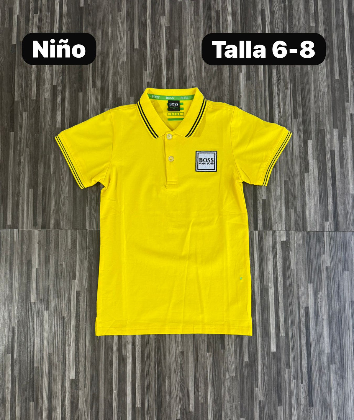 Polo de Niño Boss Cuadro