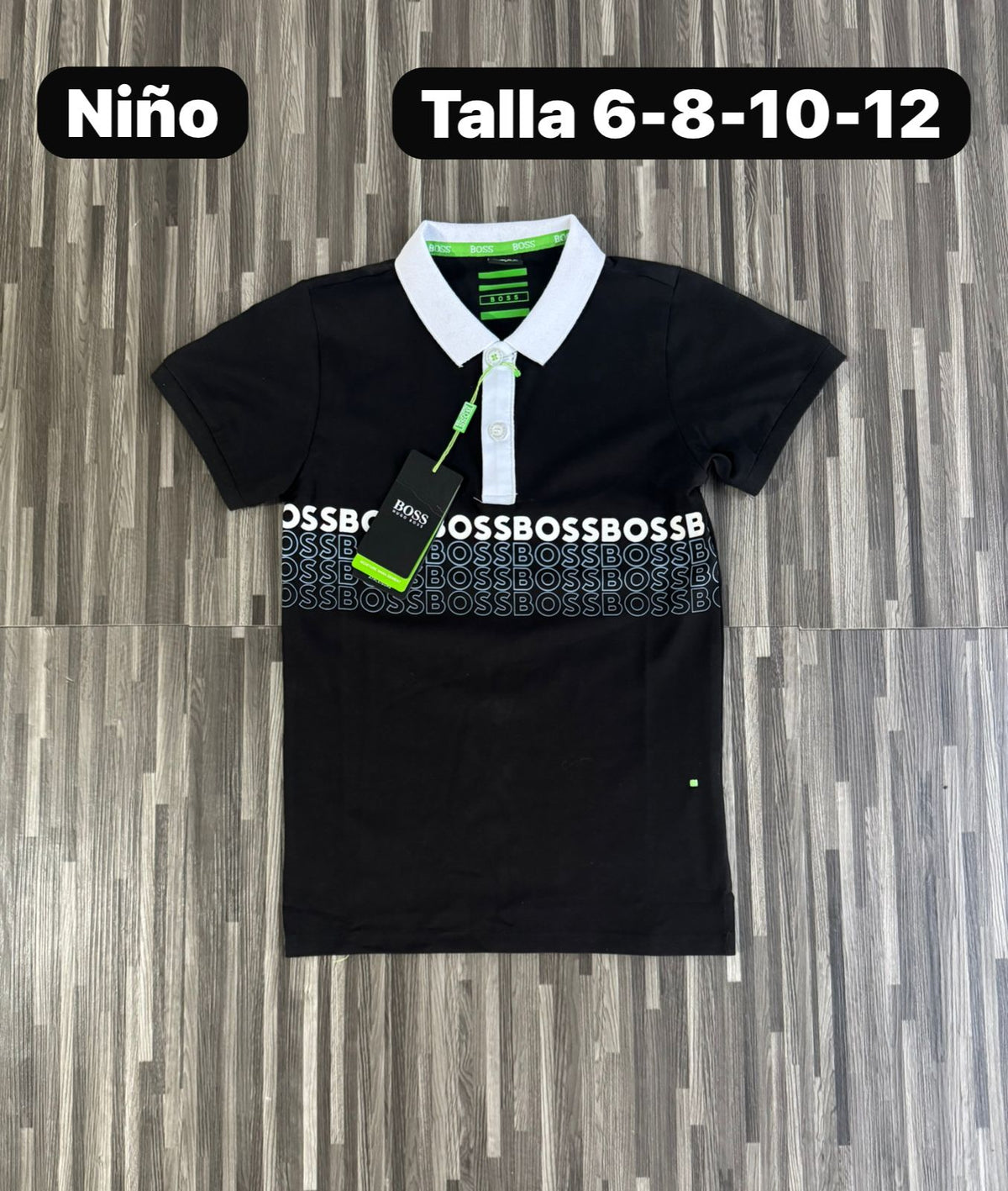 Polo de Niño Letras en el Pecho