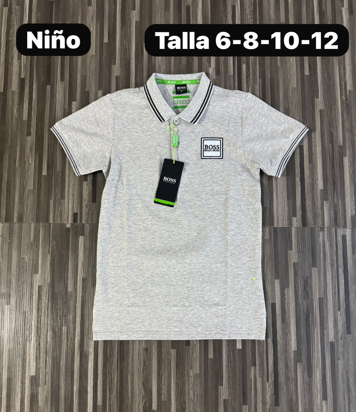 Polo de Niño Boss Cuadro