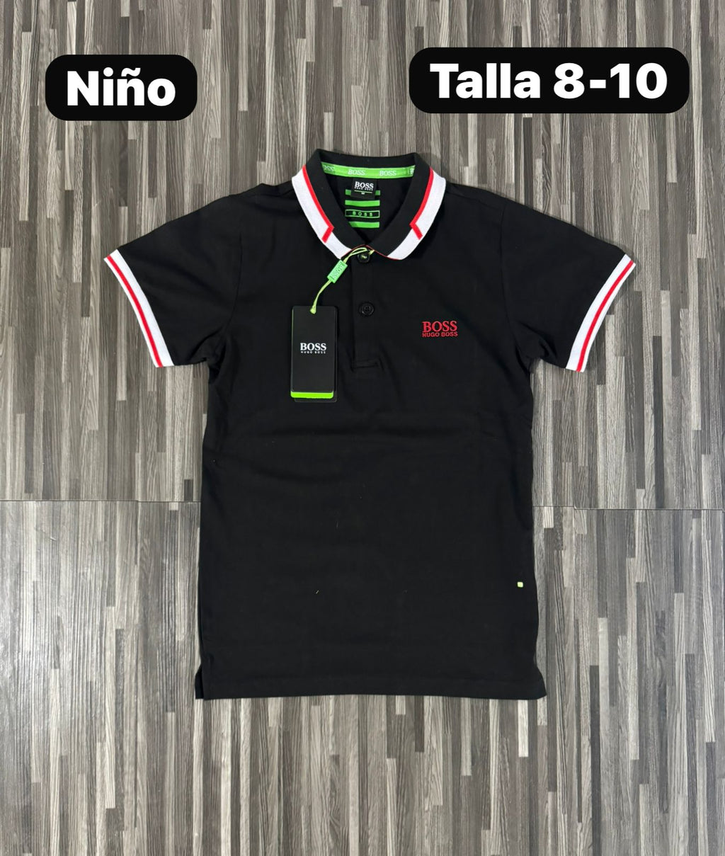 Polo para Niño Boss Linea en Cuello