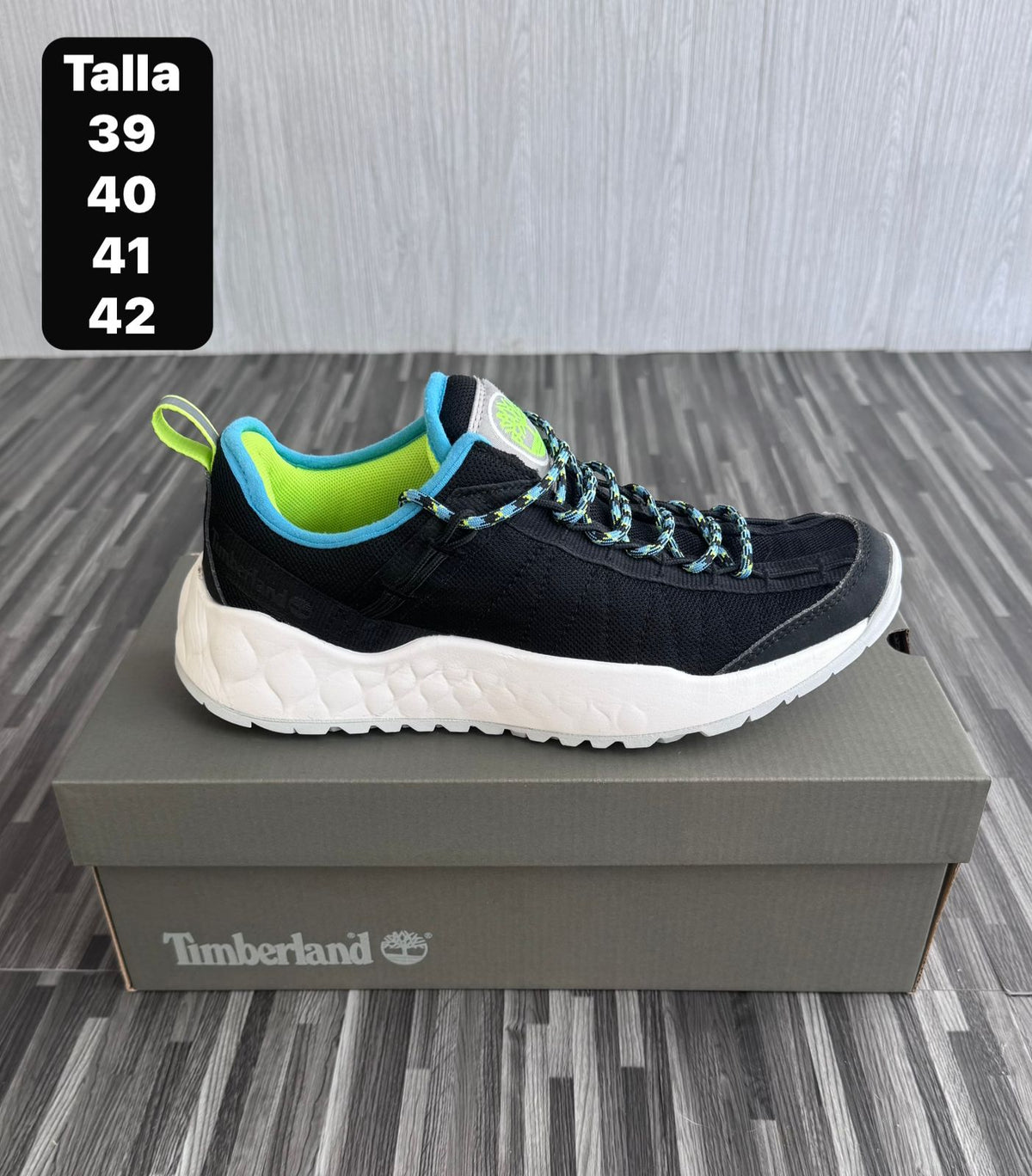 Timberland Solar Wave 3 Negro Celeste Verde
