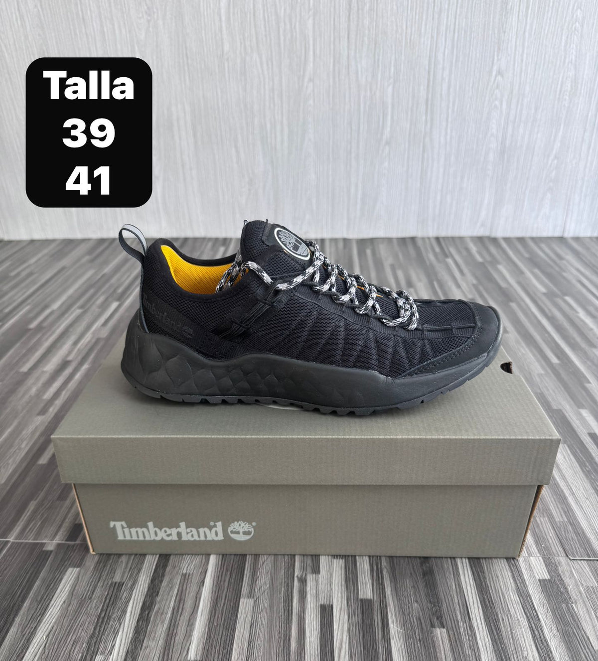 Timberland Solar Wave 3 Negro amarillo