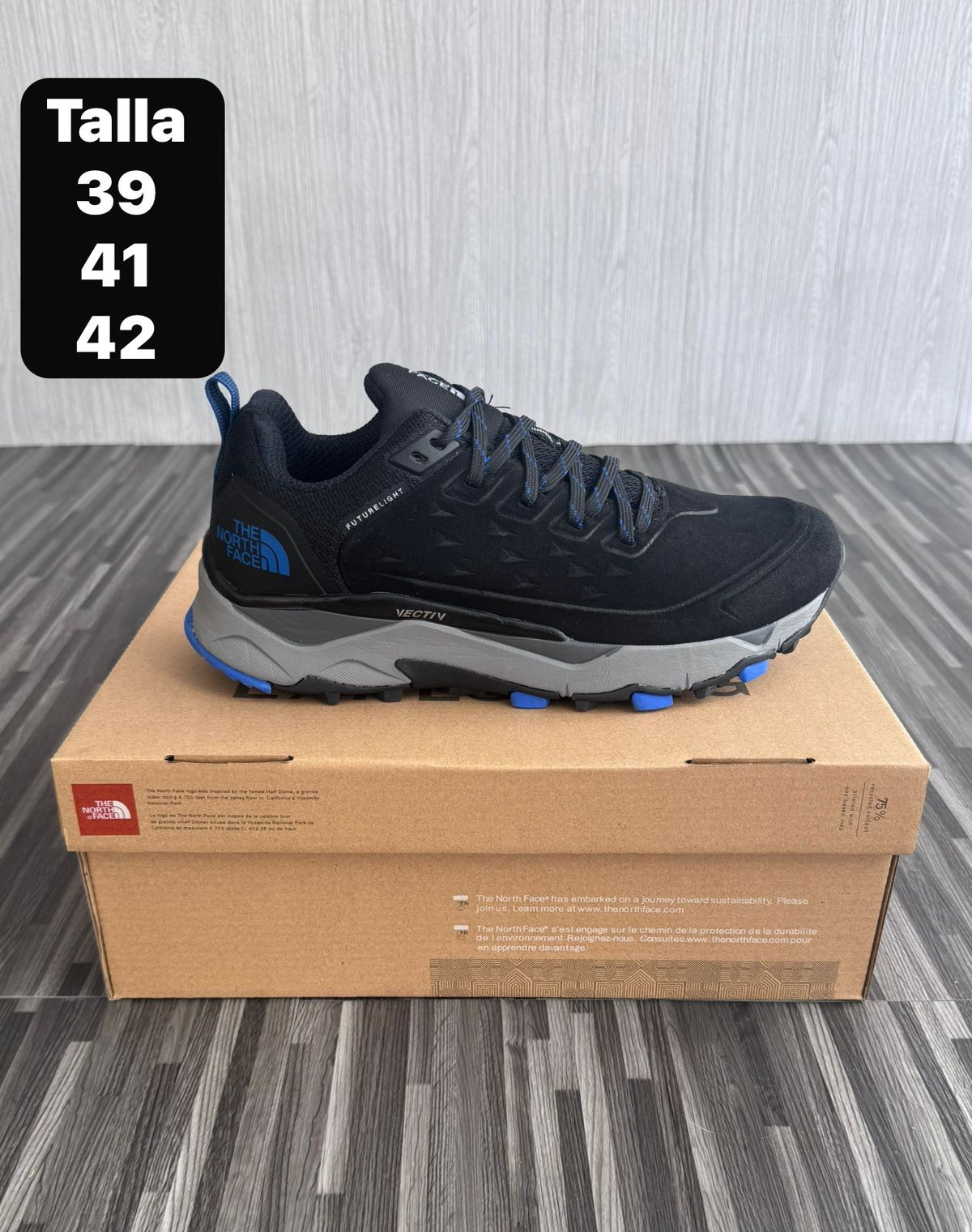 The North Face Vectiv Negro Con Azul