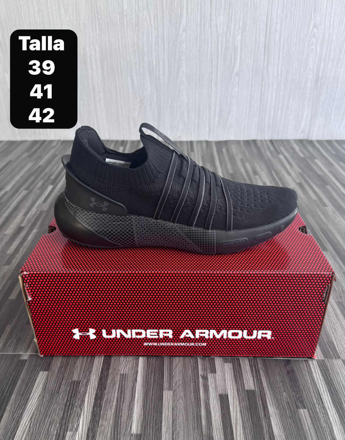 TENIS UNDER ARMOUR PHANTOM 3 NEGRO
