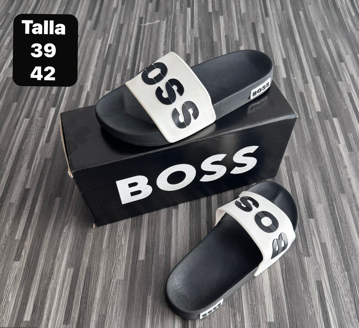 Sandalias Hugo Boss  Negro lineas