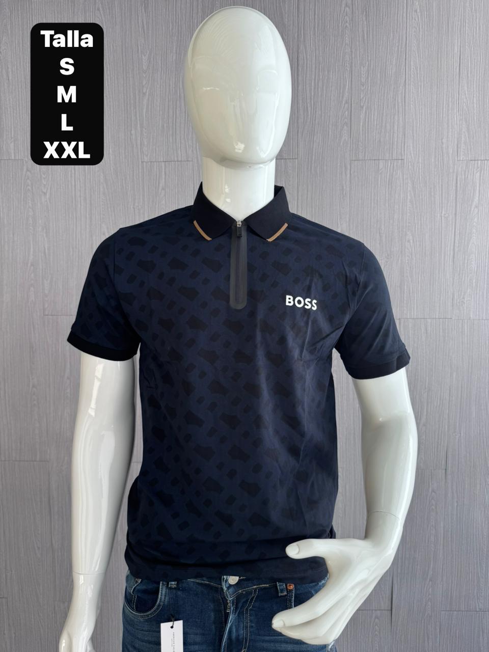 POLO HUGO BOSS ESTAMPADA AZUL