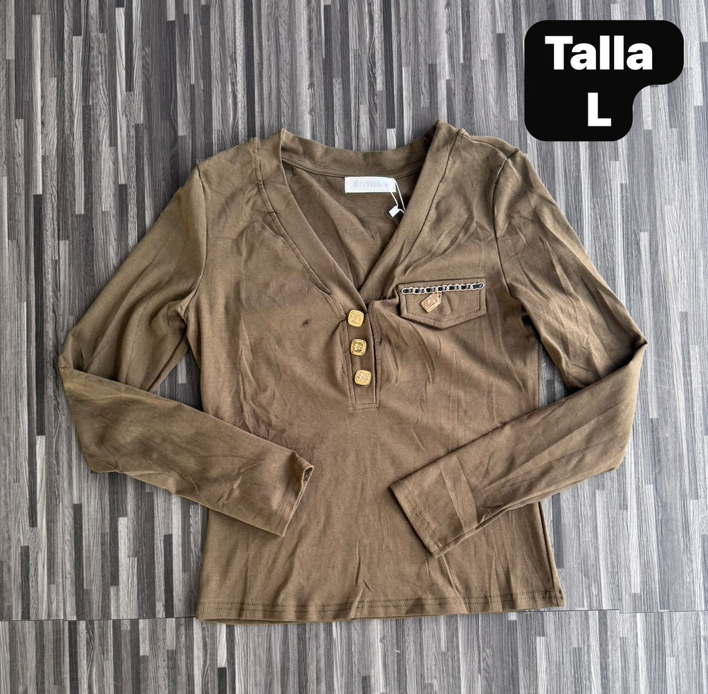 BLUSA MANGA LARGA