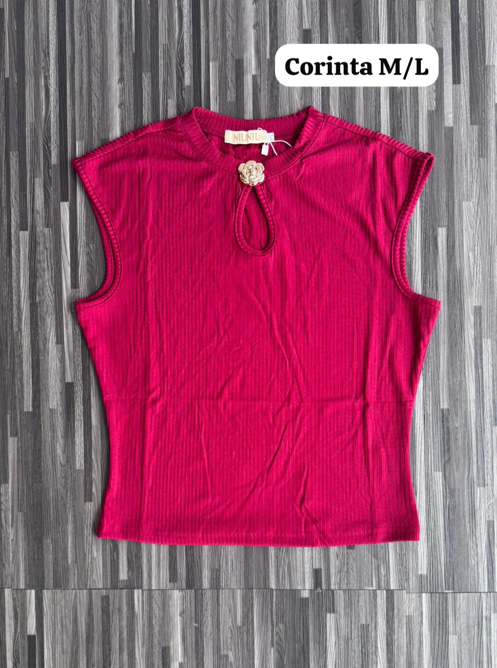 BLUSA BOTON DORADO