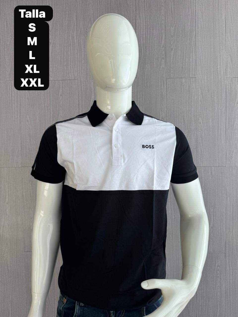 POLO HUGO BOSS MANGA DETALLE DUO